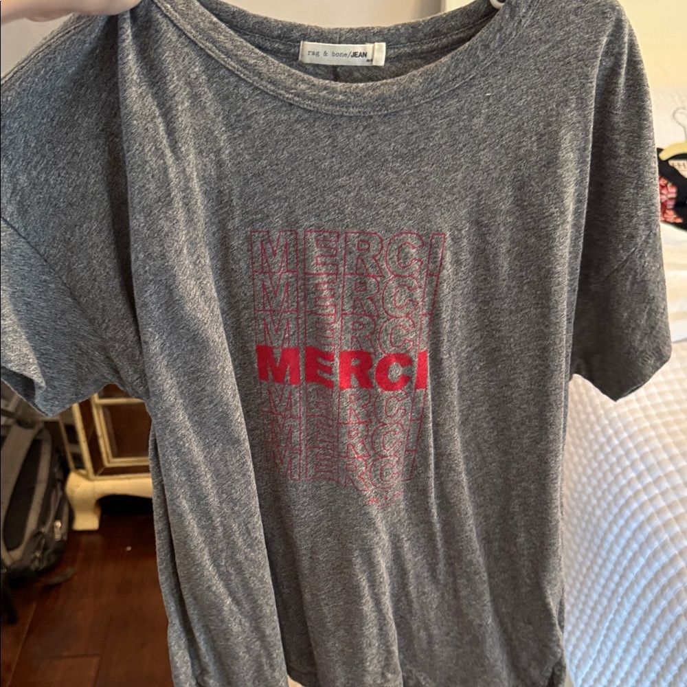 rag & bone Gray Merci Tee